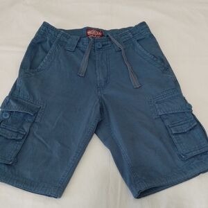 Matchstick Men's Casual Outdoor Blue Cargo Shorts Size 30 Fishing , Hiking